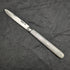1890 British Antique White Pearl Shell Handle Pure Silver Blade Folding Pen Knife